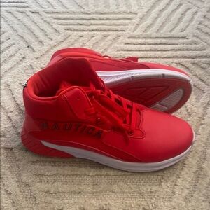 Nautica Red High-Top Sneakers